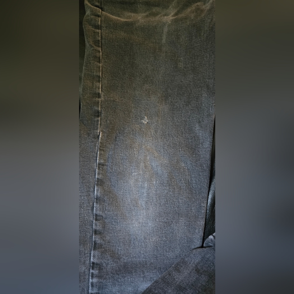 & Denim Men's Slim Straight Jeans Gray/black Sz32 - Picture 9 of 9